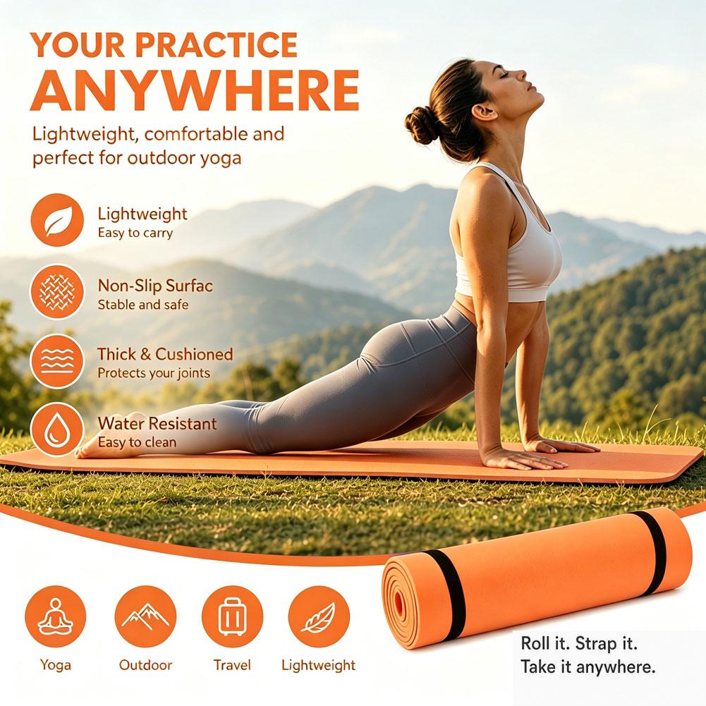 Non Slip EVA Yoga Mat Lightwei - Outdoor Camping Rugs recension och pris