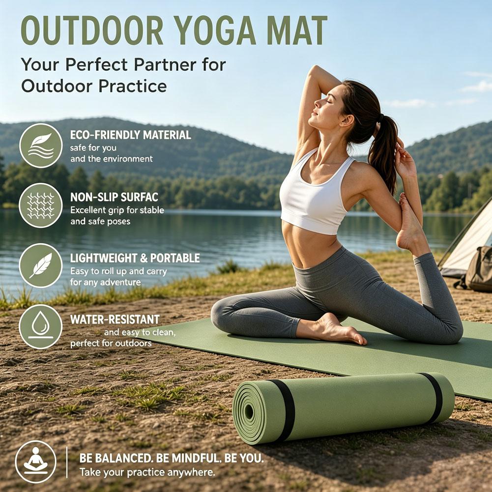 Non Slip EVA Yoga Mat Lightwei - Outdoor Camping Rugs recension och pris