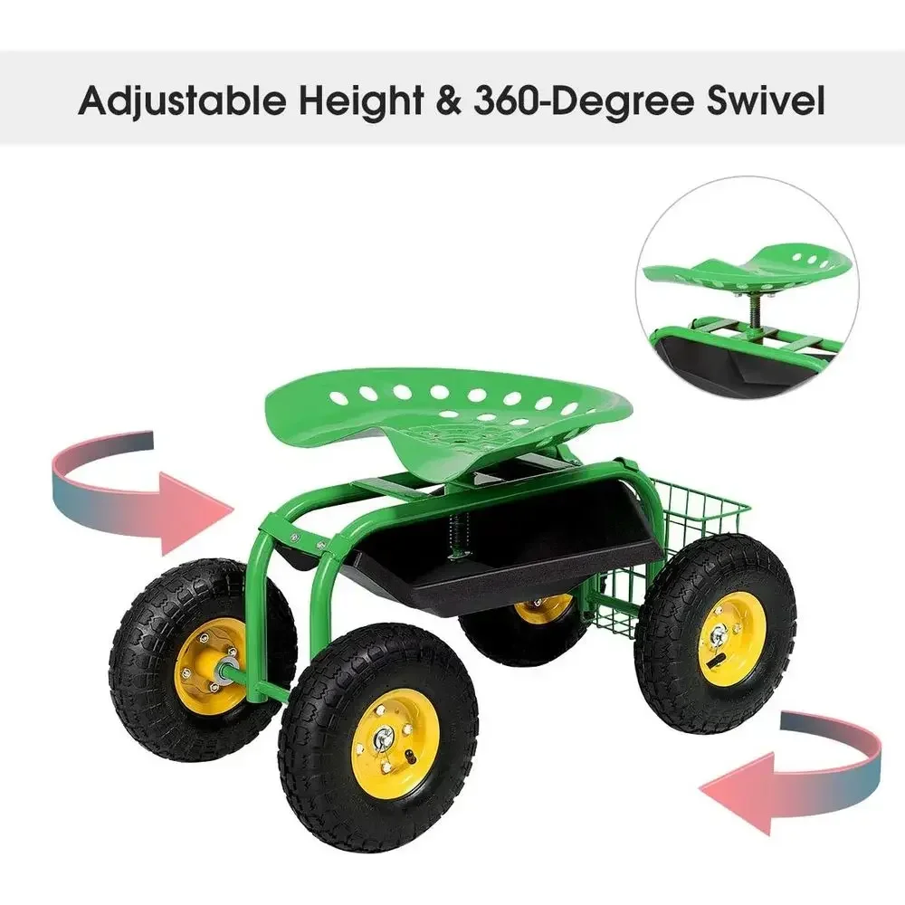 Adjustable Height Garden Cart  - Outdoor Camping Trolley recension och pris