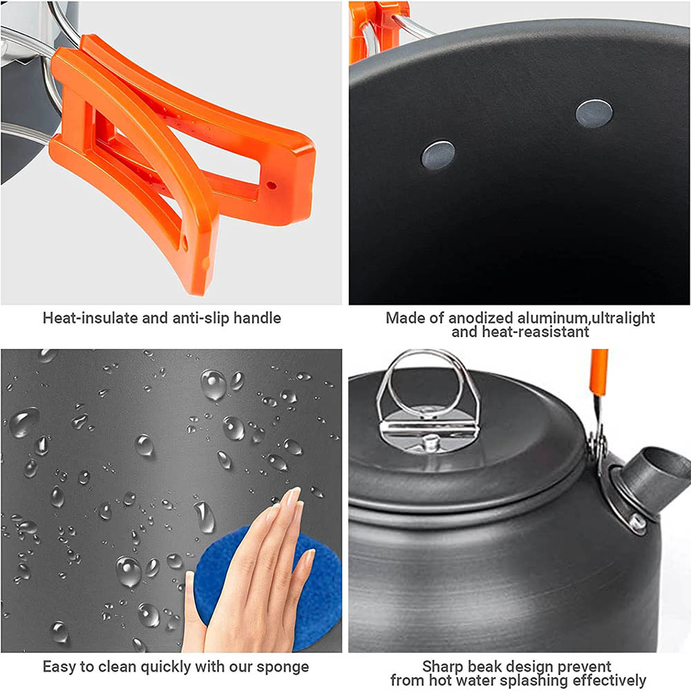 1pcs/1set Camping Cookware Kit - Outdoor Camping Dining Set recension och pris