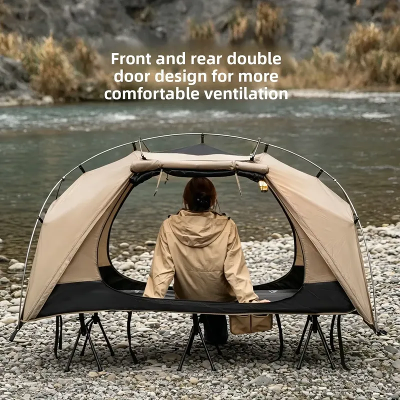 Single Camp Bed Tent Outdoor M - Bed Outdoor Camping recension och pris