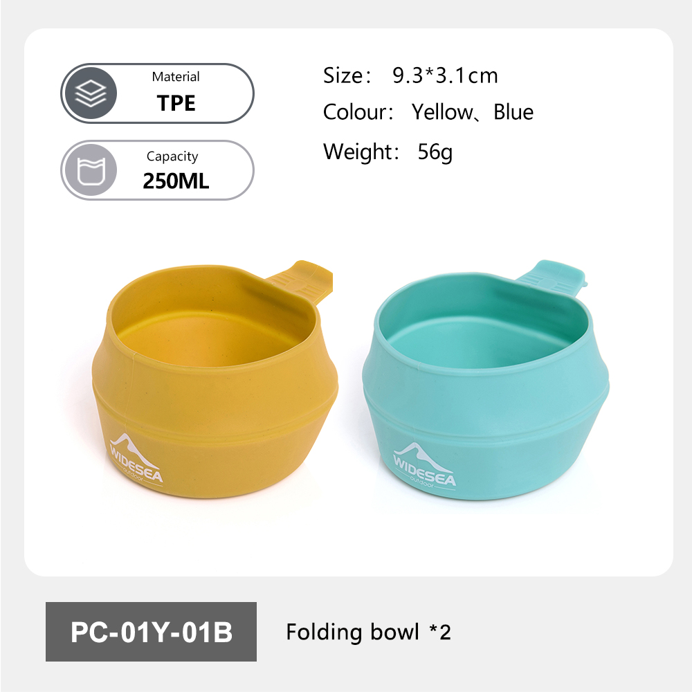 Widesea Camping 250ml Soft Fol - Outdoor Camping Dining Set recension och pris
